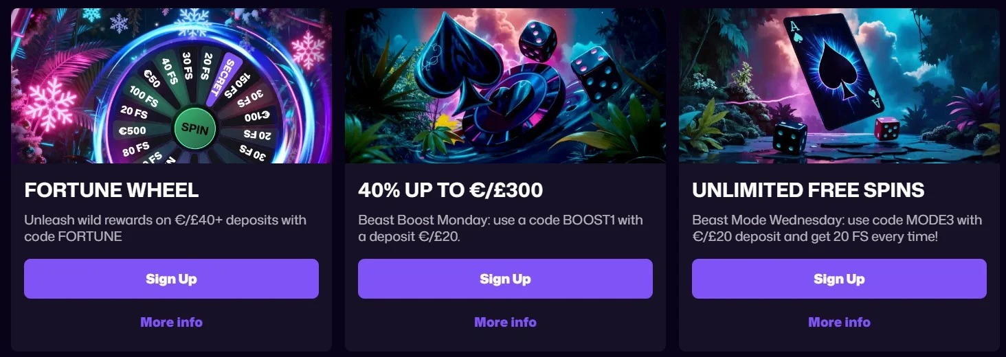 Regular promotions